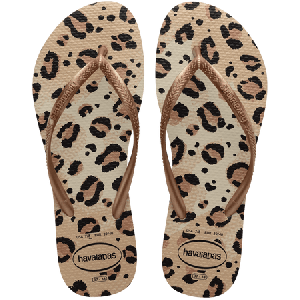 Women's Slim Animal Print Flip Flops