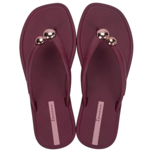 Ipanema Metal Chic Flip Flops Burgundy/Red/Pink 36
