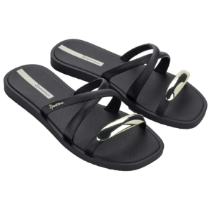 Ipanema Metal Chic Slide Black/Gold/Beige 38