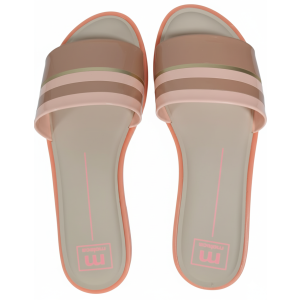 Moleca Tira Pronta Vz Premium Metal Glamour Peach/Nude/Peach/Gold/Nude 35