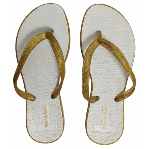 Terra & Aqua 004700 Glitter Gold/White 38