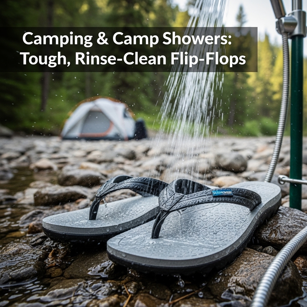 Camping & Camp Showers: Tough, Rinse‑Clean Flip‑Flops