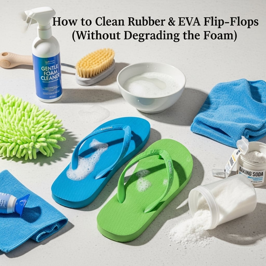 How to Clean Rubber & EVA Flip‑Flops (Without Degrading the Foam)