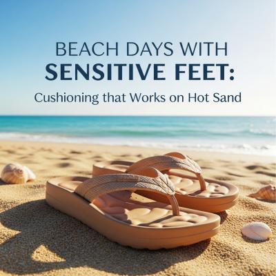 Beach Days with Sensitive Feet: Cushioning that Works on Hot Sand