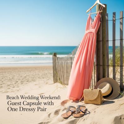 Beach Wedding Weekend: Guest Capsule with One Dressy Pair