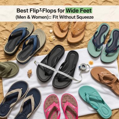 Best Flip‑Flops for Wide Feet (Men & Women): Fit Without Squeeze