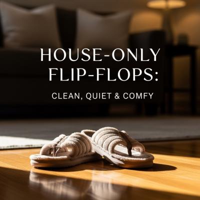 House‑Only Flip‑Flops: Clean, Quiet & Comfy