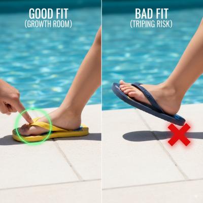 Kids’ Flip‑Flop Sizing: Growth Room Without Tripping Risks