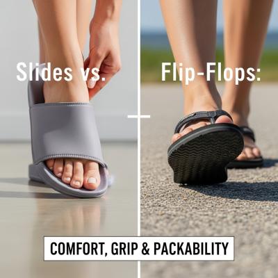 Slides vs. Flip‑Flops: Comfort, Grip & Packability