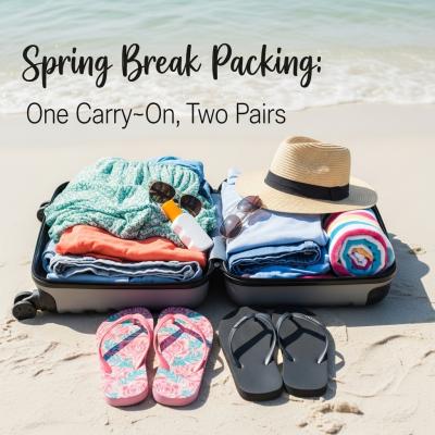 Spring Break Packing: One Carry‑On, Two Pairs