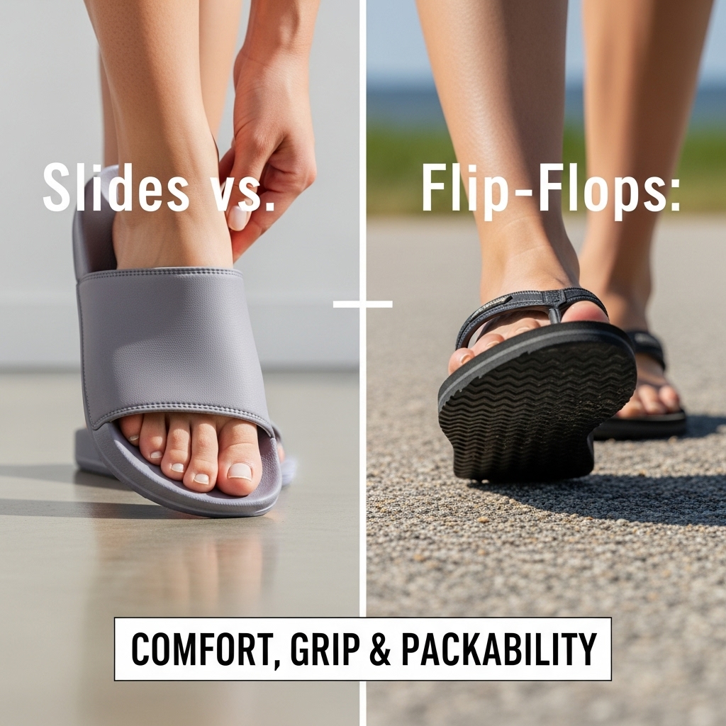 Slides vs. Flip‑Flops: Comfort, Grip & Packability